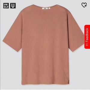 LEMAIRE X Uniqlo Fine- Gauge Boat Neck Short- Sleeve Sweater